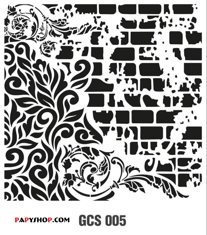 شابلون استنسیل 44*40 کادنس کد GCS005 طرح مدرن دیوار